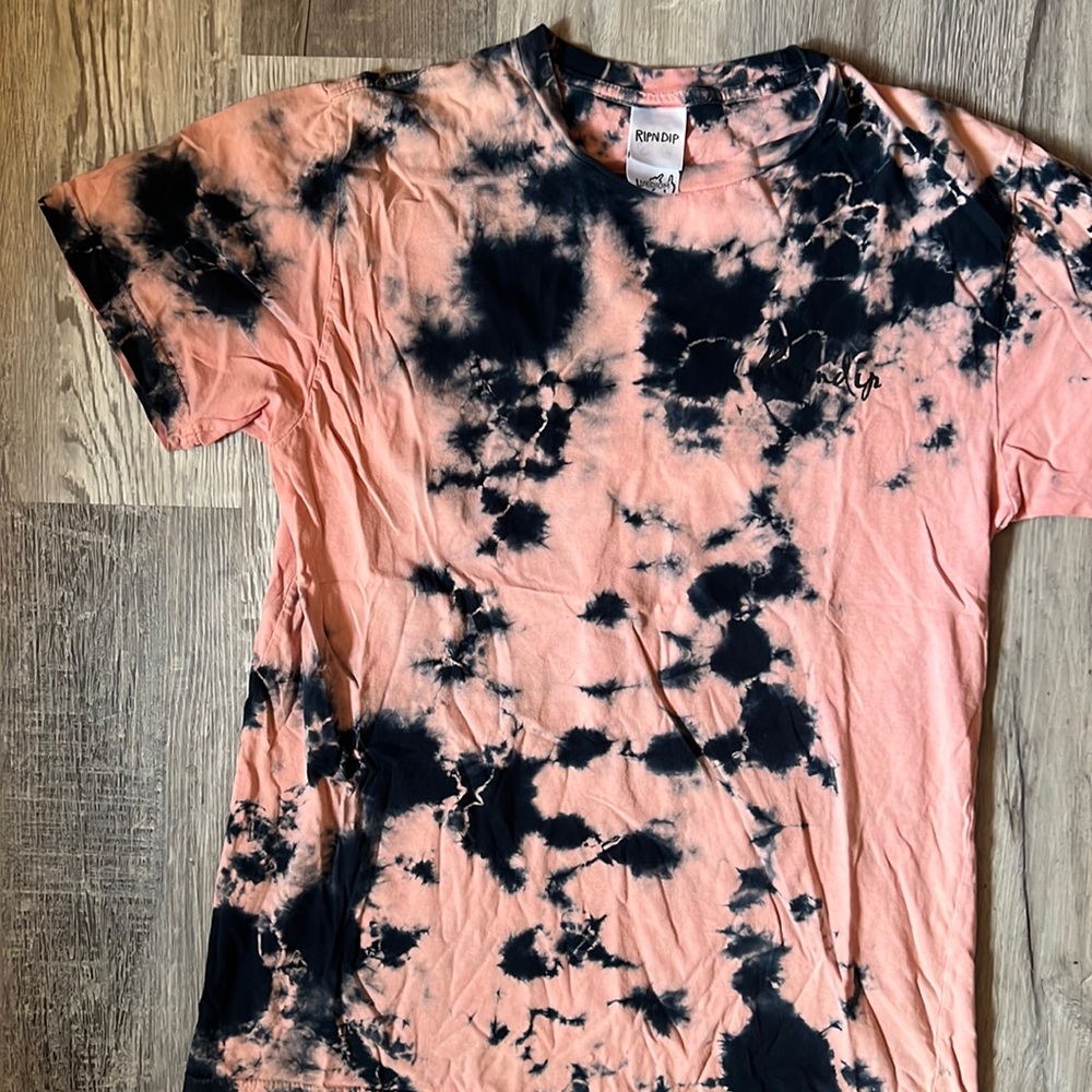 Ripndip tie-dye shirt with cat print